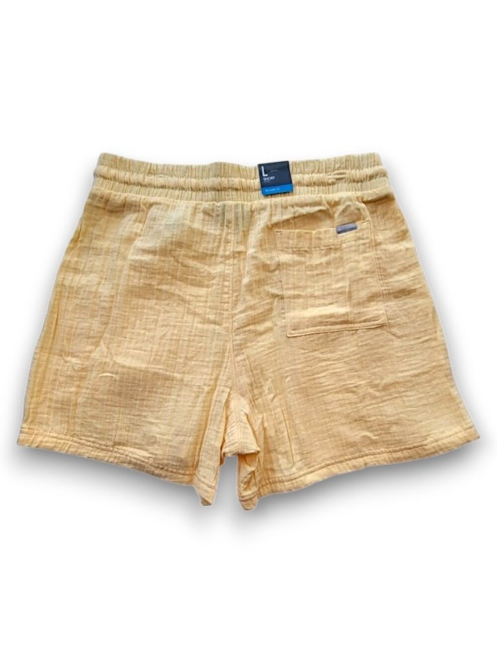 Columbia Sunkissed Yellow Cotton Drawstring Shorts NWT - Size L - Picture 6 of 9